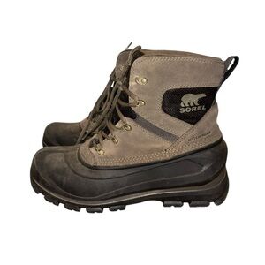 Sorel Mens Buxton Lace Waterproof Insulated Suede Leather Boots US 9.5